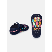 Meia Sapatilha Bebê Menina Antiderrapante Óculos - 2