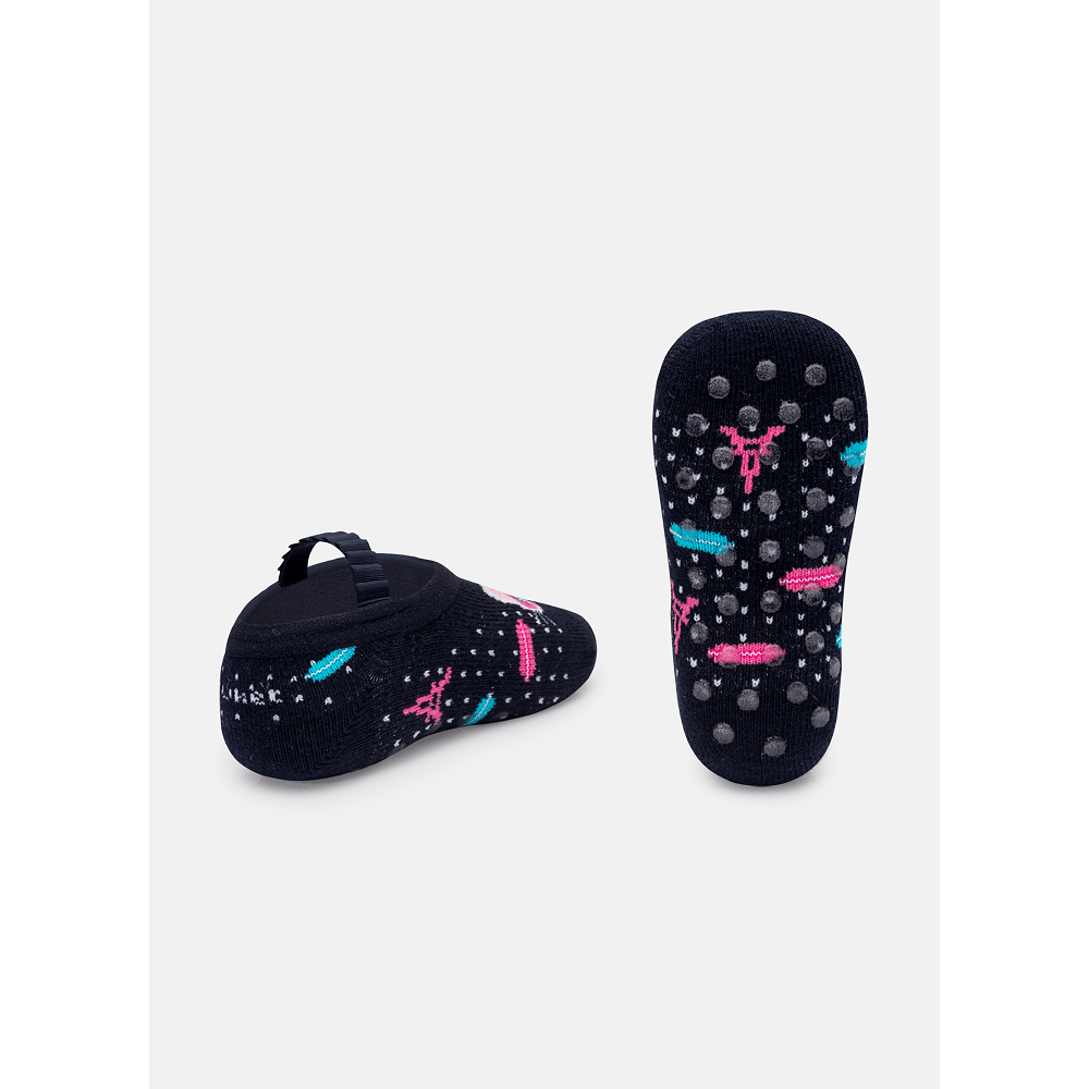 Meia Sapatilha Antiderrapante Bebê Menina Gata - 2