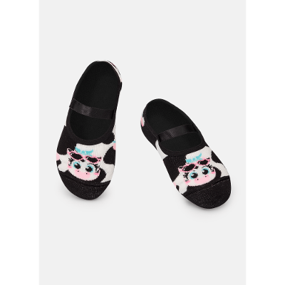 Meia Sapatilha Antiderrapante Menina Vaca