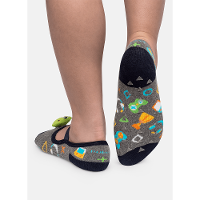 Meia Sapatilha Antiderrapante com LED Menino Dinossauro Gamer - 2