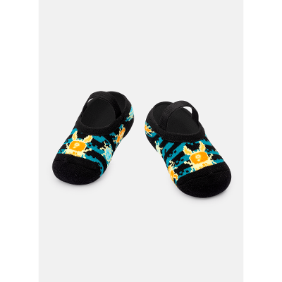 Meia Sapatilha Antiderrapante Bebê Pixel Bugs