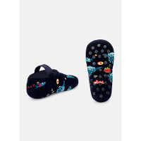 Meia Sapatilha Antiderrapante com Aplique Bebê Tubarão Gamer - 2