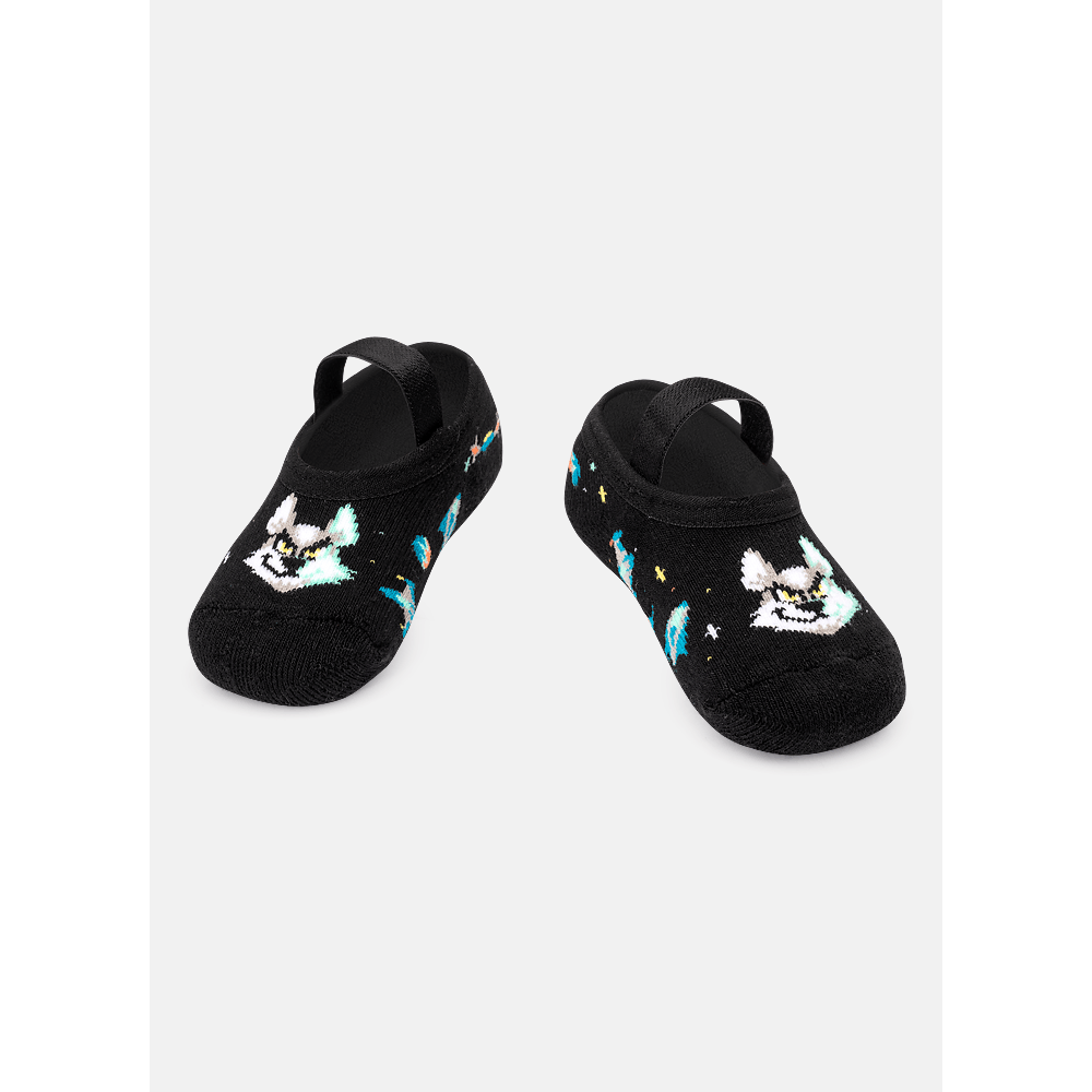 Meia Sapatilha Antiderrapante Bebê Lobo Space - 1