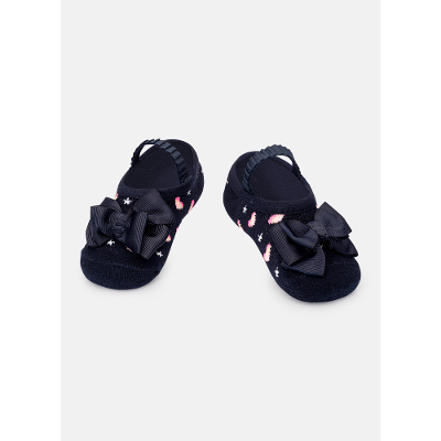 Meia Sapatilha Antiderrapante com Laço Bebê Corações