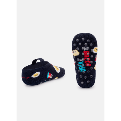 Meia Sapatilha Antiderrapante Bebê Unissex Família de Bacon a Vida