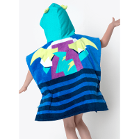 Poncho Toalha com Capuz Menino Dragão Street