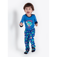 Pijama Manga Longa Bebê Menino Viscolycra Dragão Street - 1