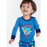 Pijama Manga Longa Bebê Menino Viscolycra Dragão Street - 2