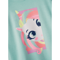 Camiseta Manga Longa Algodão Menina Unicórnio Shine - 5