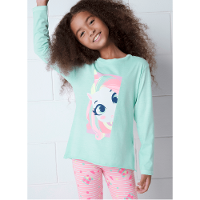 Camiseta Manga Longa Algodão Menina Unicórnio Shine - 3