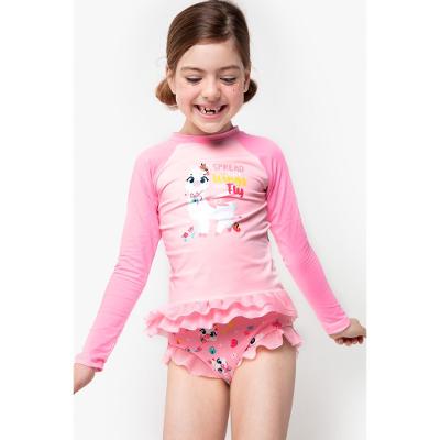 Camiseta com Proteção Solar Menina Lhama Secret