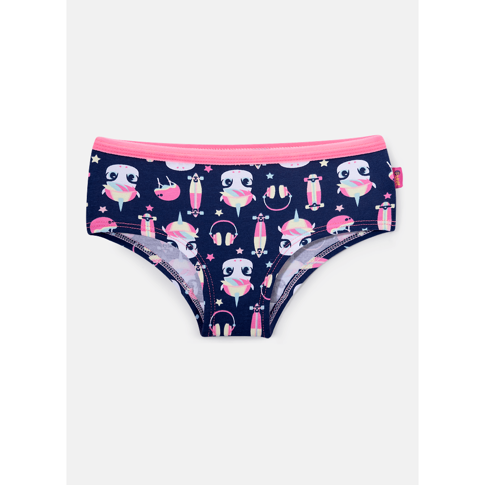 Calcinha Caleçon Menina Unicórnio Skate - 1