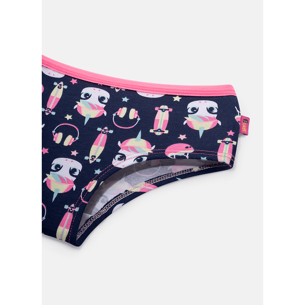 Calcinha Caleçon Menina Unicórnio Skate - 3