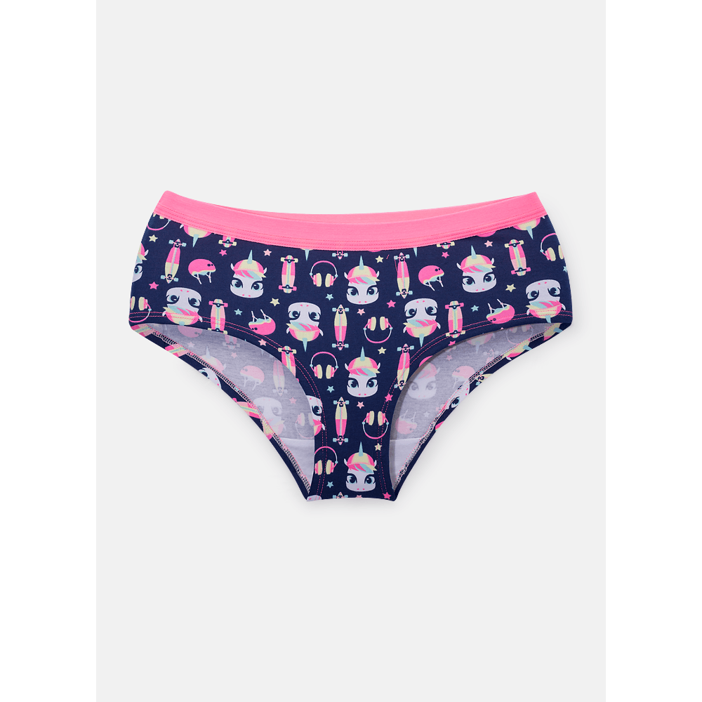 Calcinha Caleçon Feminina Unicórnio Skate - 1