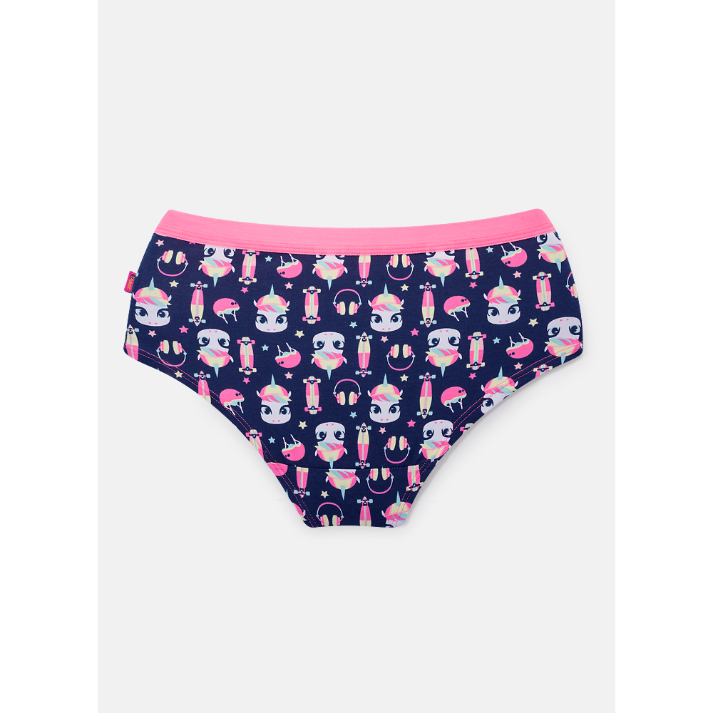 Calcinha Caleçon Feminina Unicórnio Skate - 2