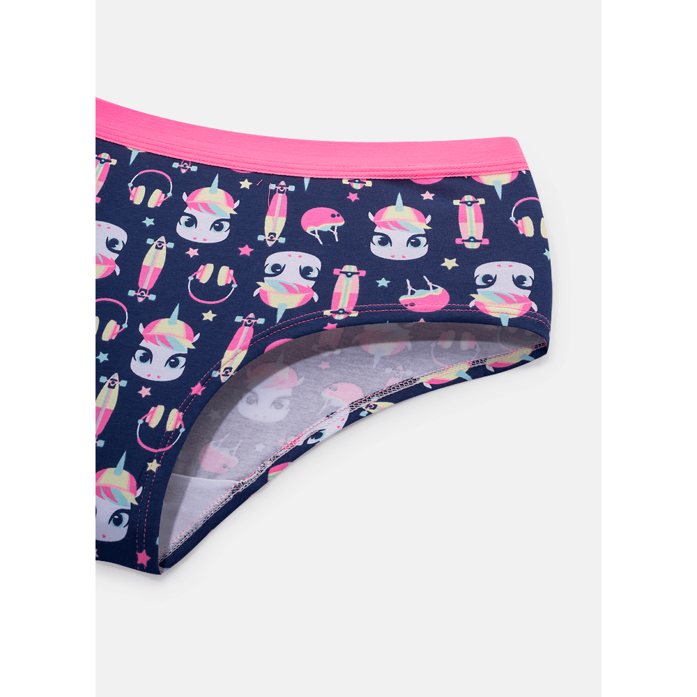 Calcinha Caleçon Feminina Unicórnio Skate - 3
