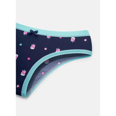 Calcinha Boneca Microfibra Feminina Unicórnio Skate