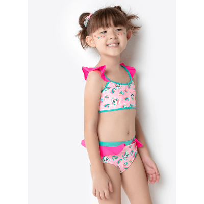 Biquíni Menina Lhama Retrô