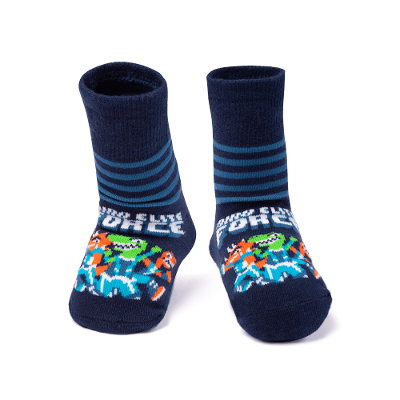 Meia Menino Soquete Cano Médio Dino