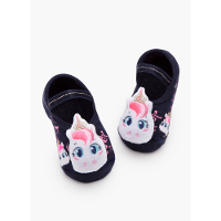 Meia Menina Sapatilha com Antiderrapante e Aplique Unicórnio - 1