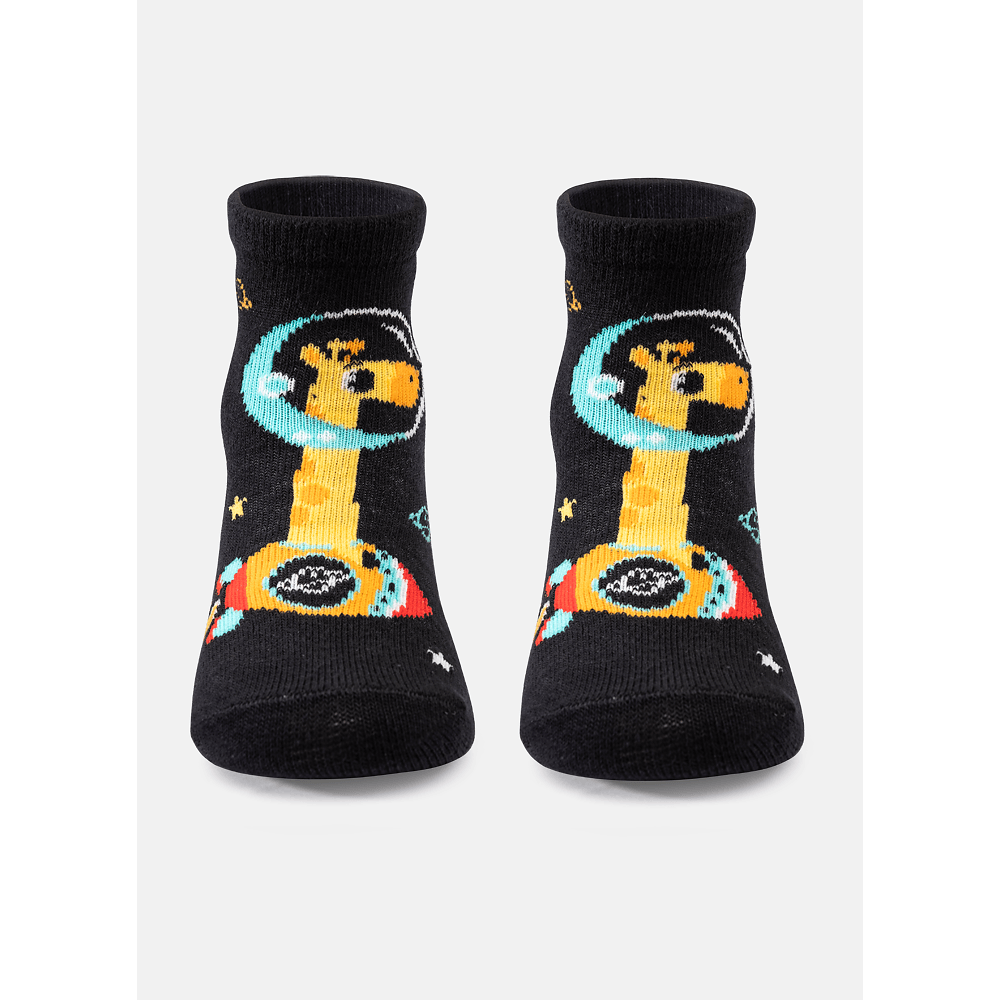 Meia Soquete Bebê Menino Girafa - 1