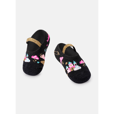 Meia Menina Sapatilha com Antiderrapante Princesa