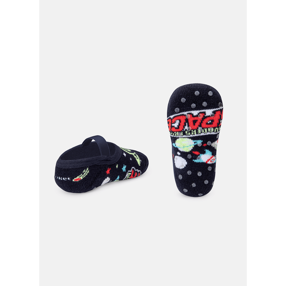 Meia Sapatilha Bebê Menino Antiderrapante Space - 2