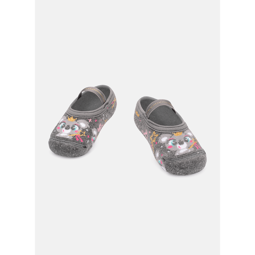 Meia Sapatilha Bebê Menina Antiderrapante Coala Princess - 1