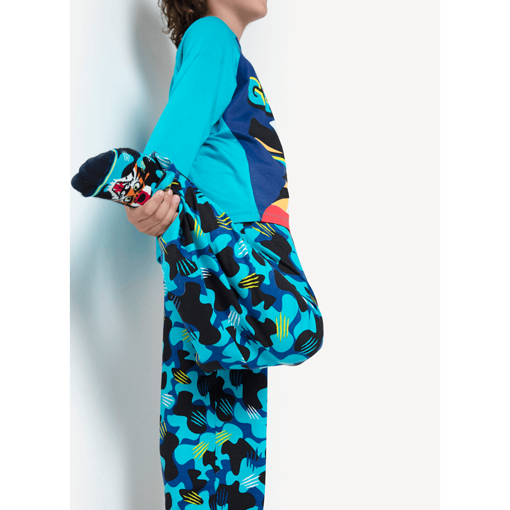 Pijama Manga Longa Viscose Menino Tigre - 3