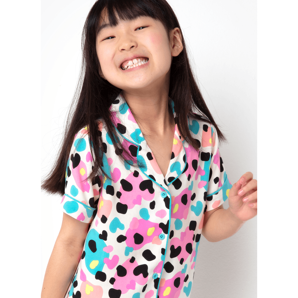 Pijama Manga Curta Viscose Menina Dálmata Donuts - 2