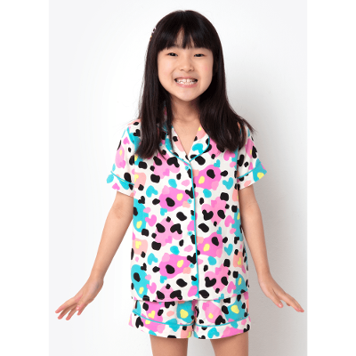 Pijama Manga Curta Viscose Menina Dálmata Donuts