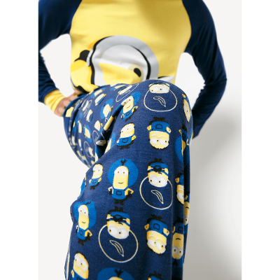 Pijama Manga Longa Masculino Viscolycra Minions
