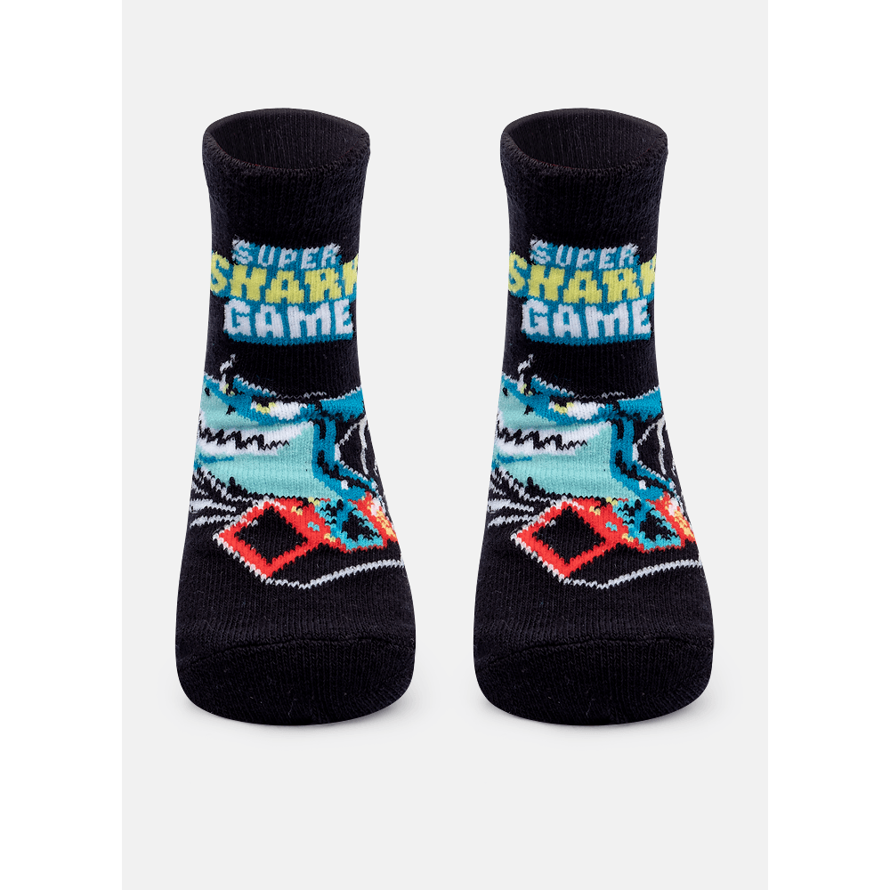 Meia Soquete Bebê Tubarão Gamer - 1