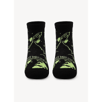 Meia Soquete Bebê Menino Foguete - Brilha no Escuro - 1