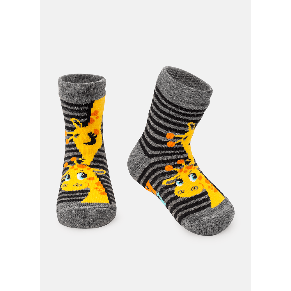 Meia Soquete Bebê Menino Girafa - 1