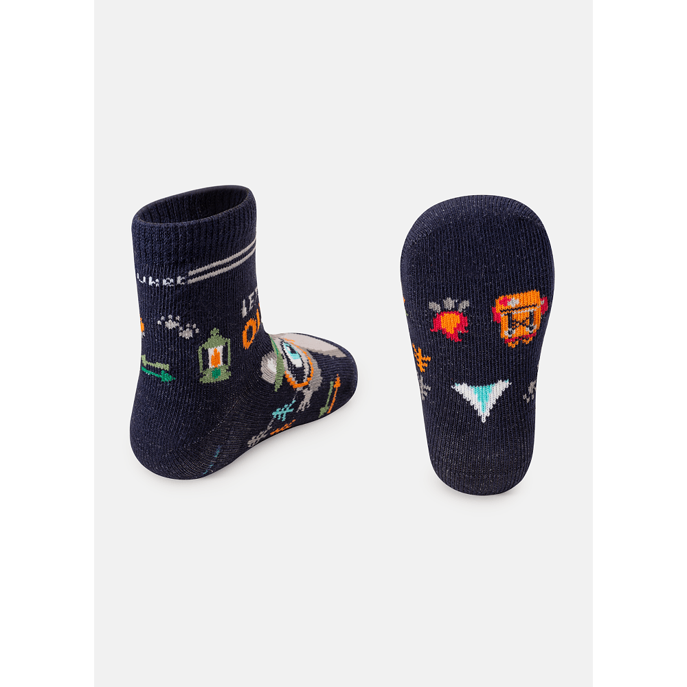 Meia Soquete Bebê Menino Guaxinim - 2