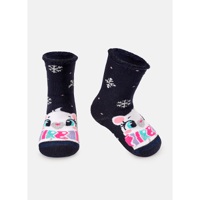 Meia Soquete Bebê Menina Urso