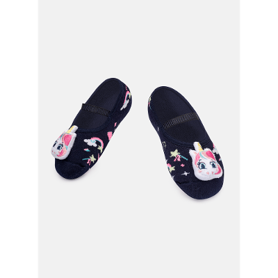 Meia Sapatilha Menina com Led e Antiderrapante Unicórnio Shine