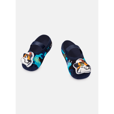 Meia Sapatilha Bebê Menino com Led Tigre Roar