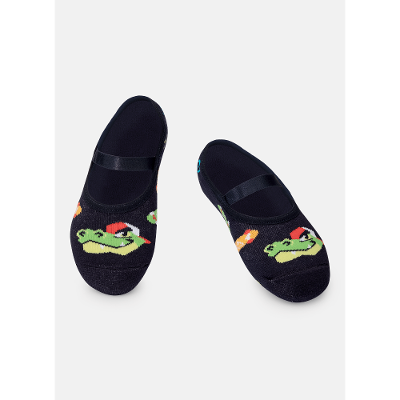 Meia Sapatilha Antiderrapante Menino Dinossauro Skate