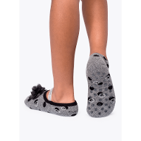 Meia Sapatilha Antiderrapante com Aplique Infantil Poá - 2