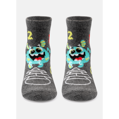 Meia Menino Soquete Cano Médio Monstro