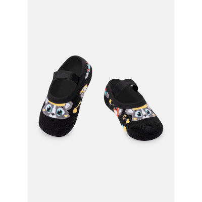 Meia Menino Sapatilha com Antiderrapante Guaxinim