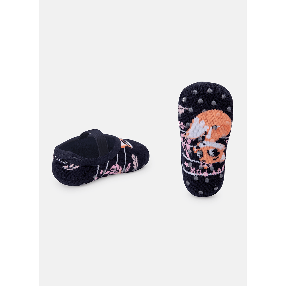 Meia Menina Sapatilha com Antiderrapante Raposa - 2