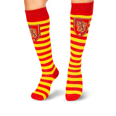 Meia Cano 3/4 Infantil Unissex Harry Potter - Grifinória