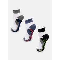 Kit com 3 Meias Soquete Adulto Unissex Desenhado - 2