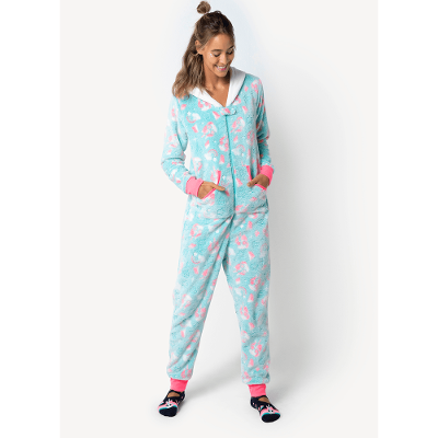 Macacão Manga Longa Feminino Soft Unicórnio Shine - Brilha no Escuro