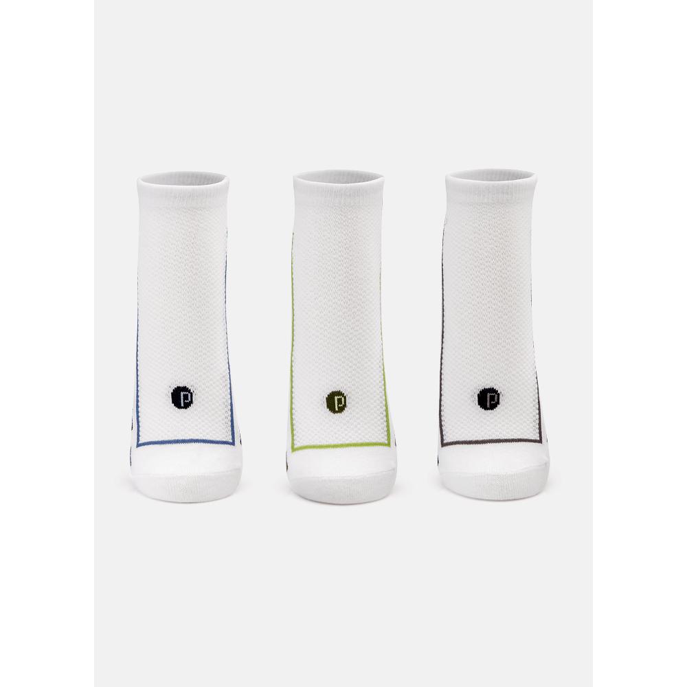 Kit com 3 Meias Soquete Adulto Quadriculado - 1