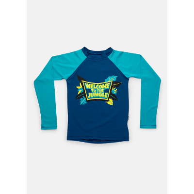 Camiseta Praia Com Proteção Solar Menino Teen Tigre Roar