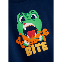 Camiseta Infantil Manga Longa Algodão Dino Food - 5